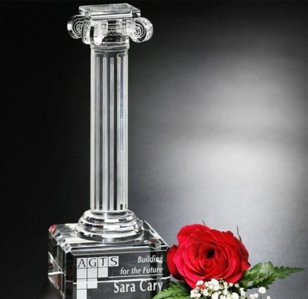 Iconic Column Crystal Award - Image 2